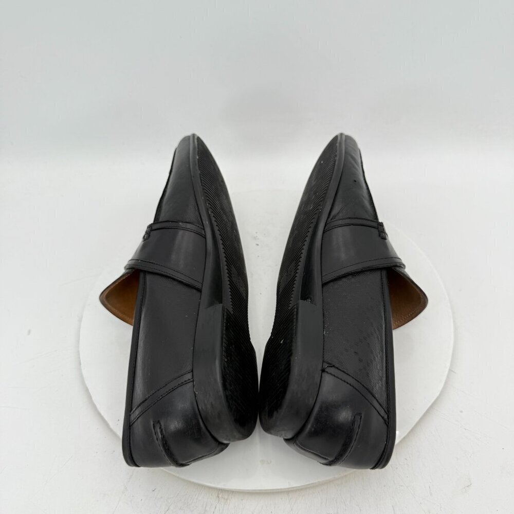 Gucci Diamante Men Size UK 10.5 US 11.5 Black Leather Penny Loafer Dress Shoes - Picture 6 of 12